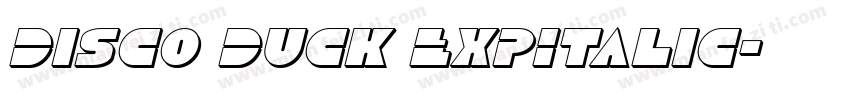 Disco Duck ExpItalic字体转换